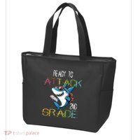 Shark Back To School 2nd Grade Ready To Attack Tote Bag thumb 3