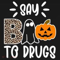 Say Boo To Drugs Awareness Halloween Toddler Hoodie thumb 2
