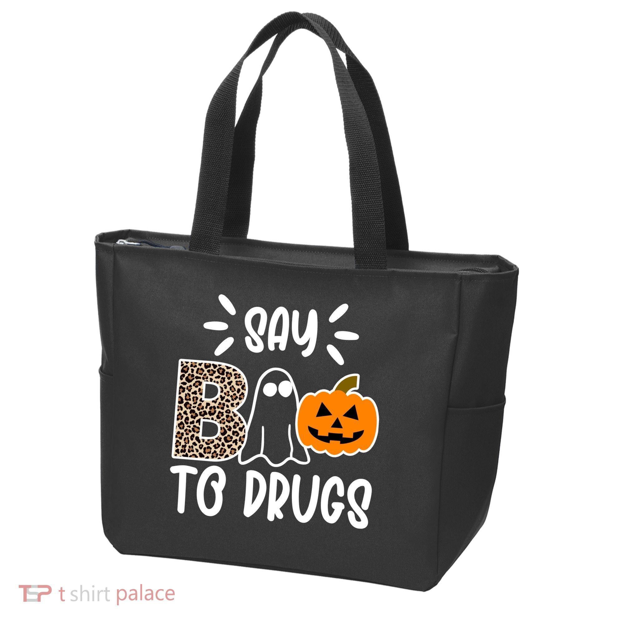 Say Boo To Drugs Awareness Halloween Tote Bag