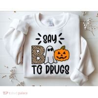 Say Boo To Drugs Awareness Halloween Sweatshirt thumb 2