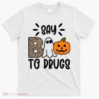 Say Boo To Drugs Awareness Halloween T-Shirt thumb 0