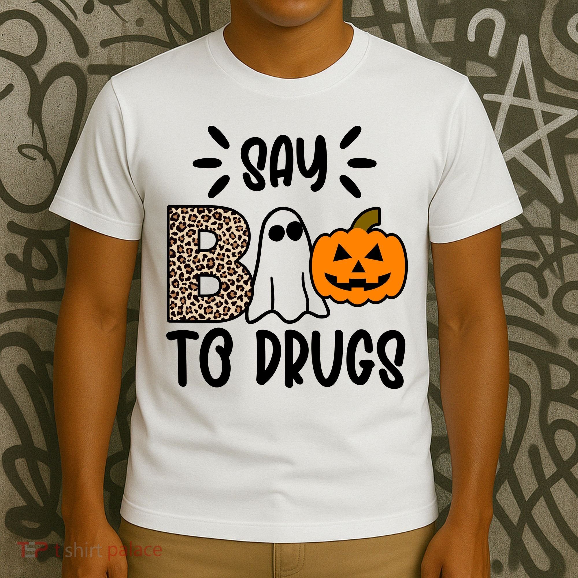 Say Boo To Drugs Awareness Halloween T-Shirt