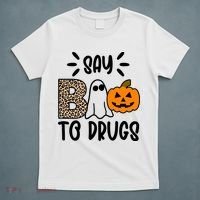 Say Boo To Drugs Awareness Halloween T-Shirt thumb 5