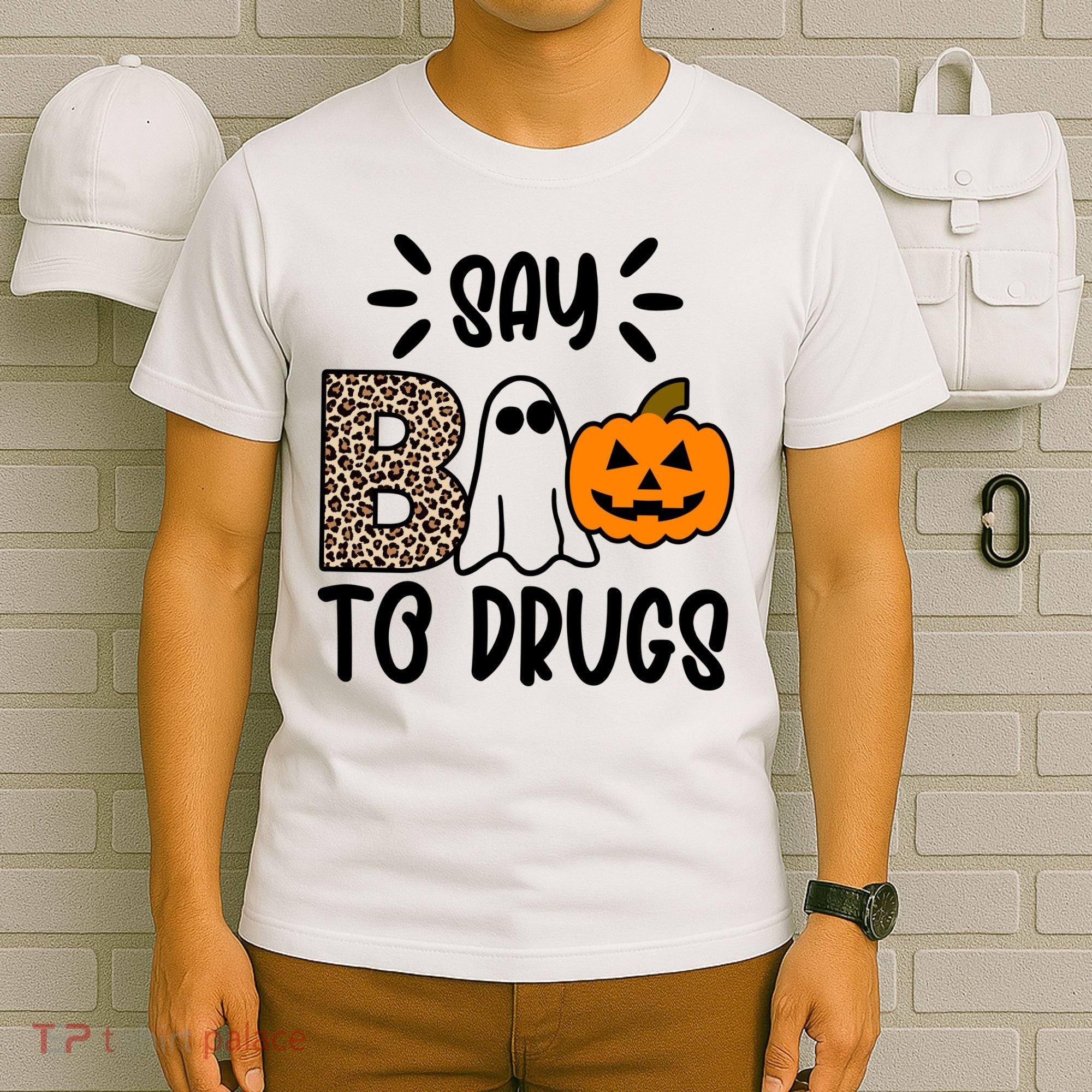 Say Boo To Drugs Awareness Halloween T-Shirt