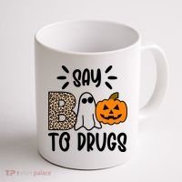 Say Boo To Drugs Awareness Halloween Coffee Mug thumb 1