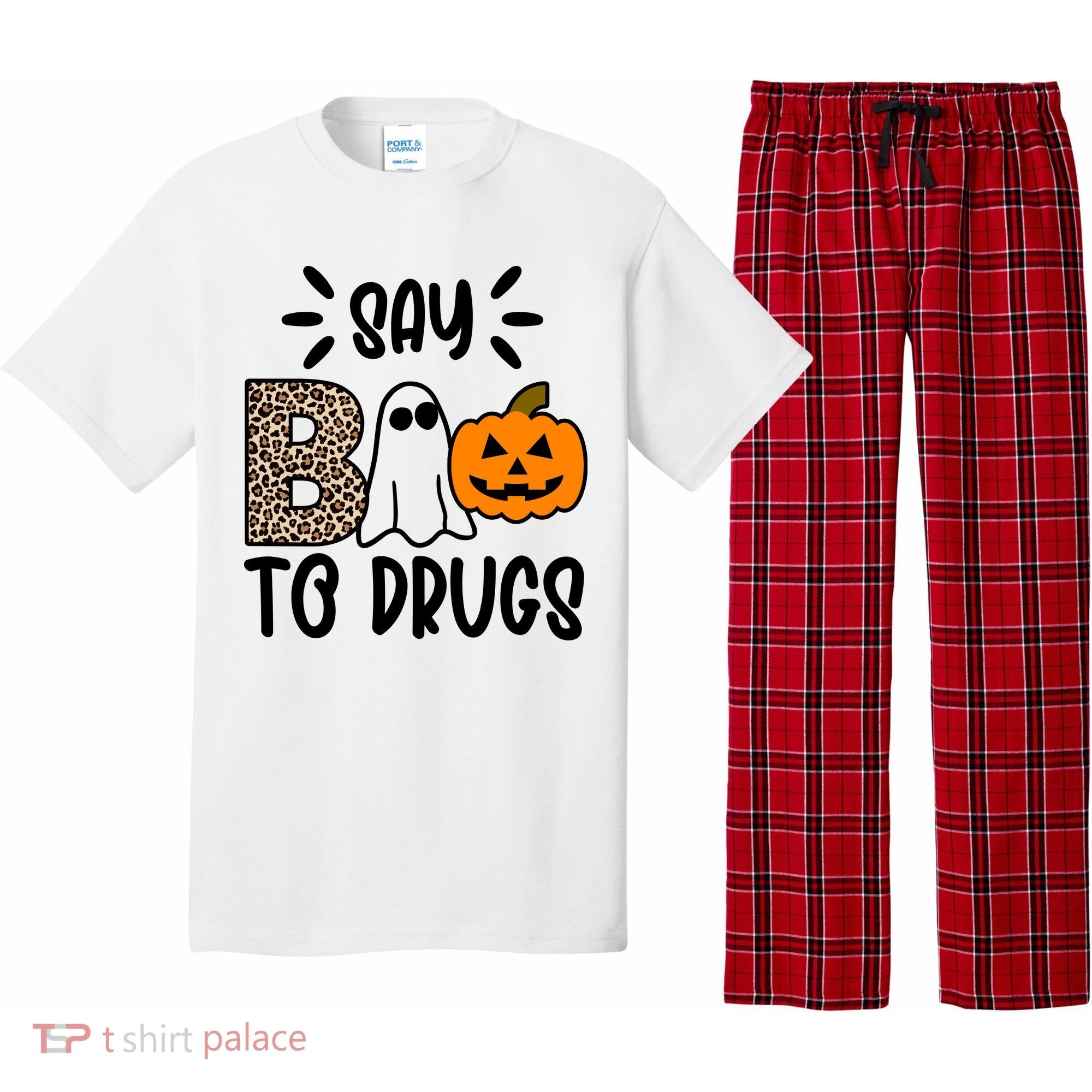 Say Boo To Drugs Awareness Halloween Pajama Set