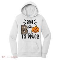 Say Boo To Drugs Awareness Halloween Women's Hoodie thumb 0