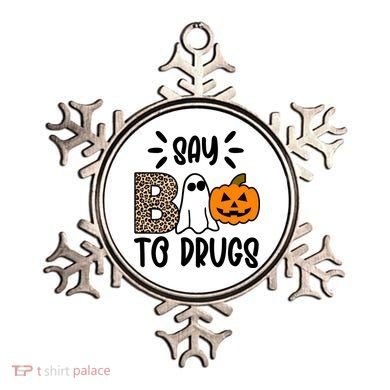 Say Boo To Drugs Awareness Halloween Ornament