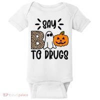 Say Boo To Drugs Awareness Halloween Baby Bodysuit thumb 0