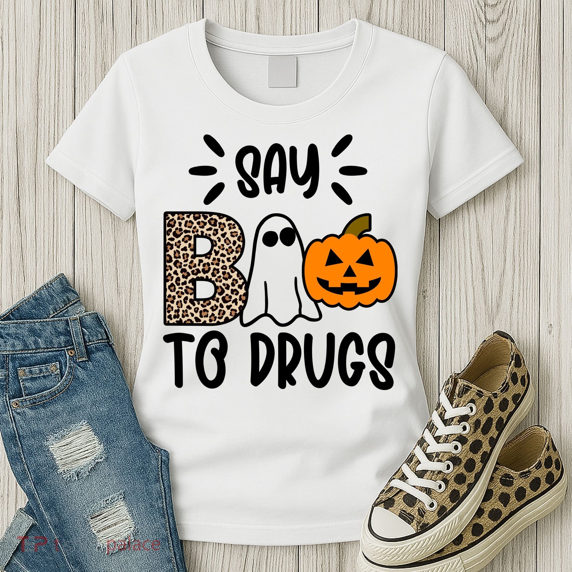 Say Boo To Drugs Awareness Halloween Women's T-Shirt