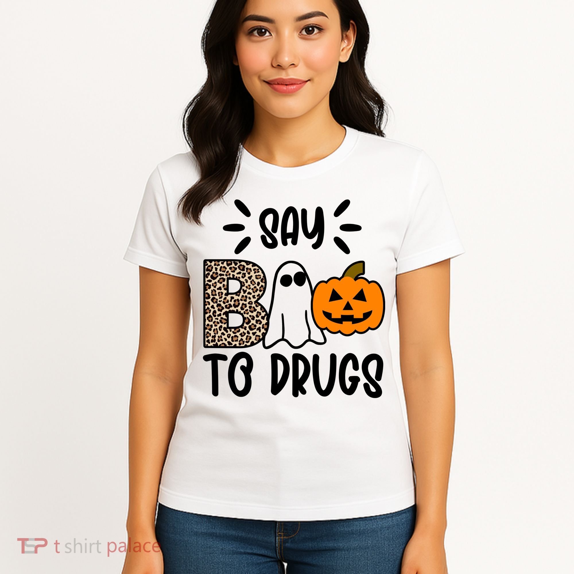 Say Boo To Drugs Awareness Halloween Women's T-Shirt