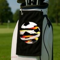 Soccer Ball Tear Golf Towel thumb 2