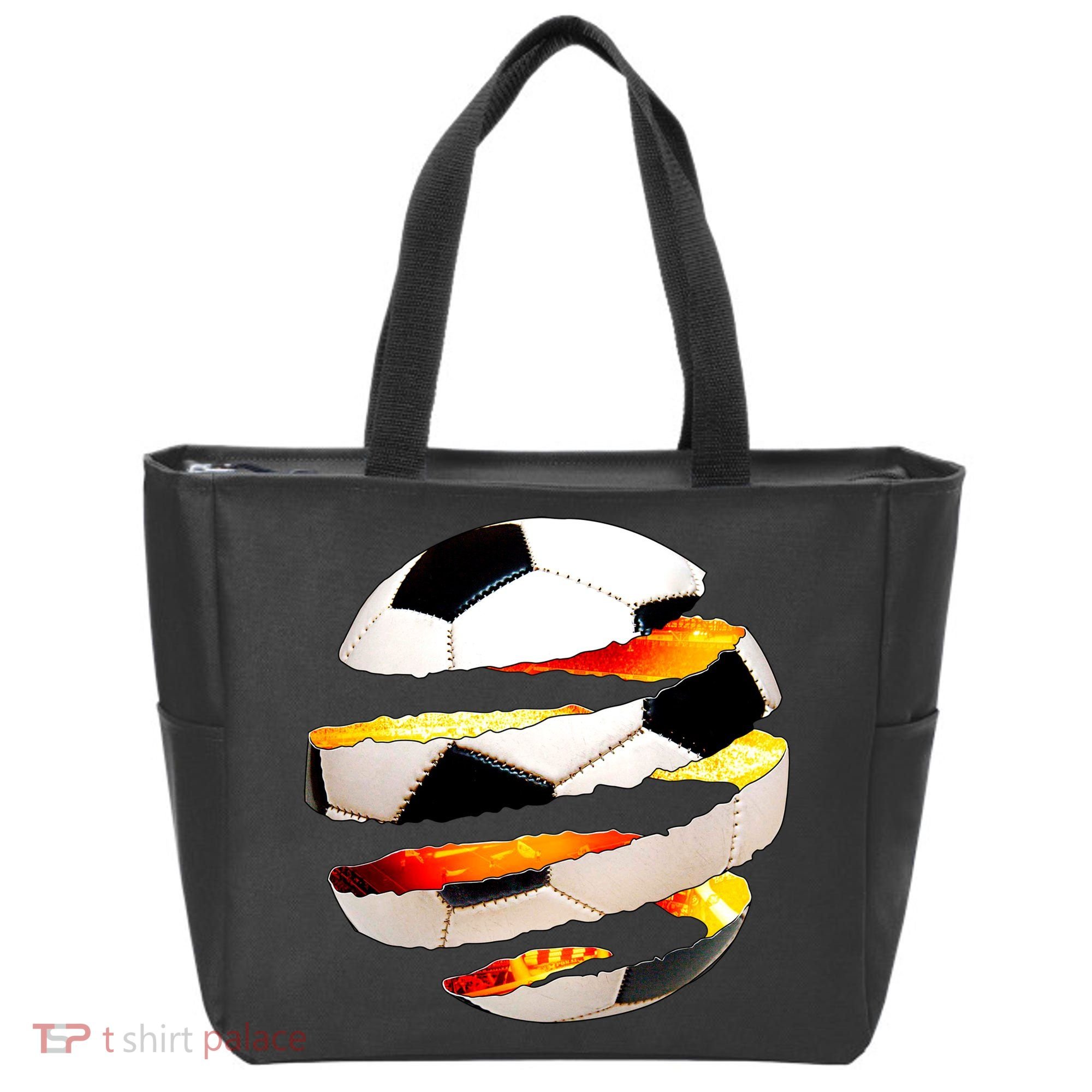 Soccer Ball Tear Tote Bag