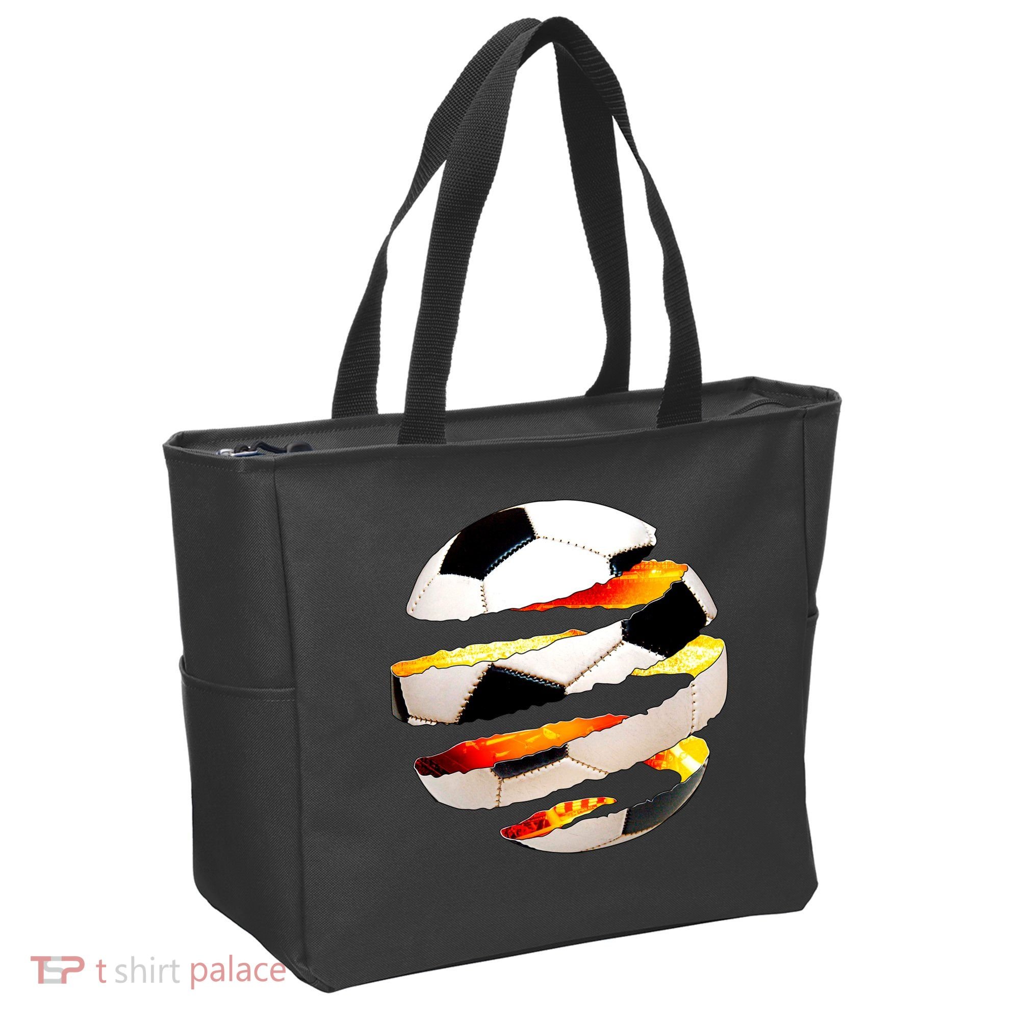 Soccer Ball Tear Tote Bag