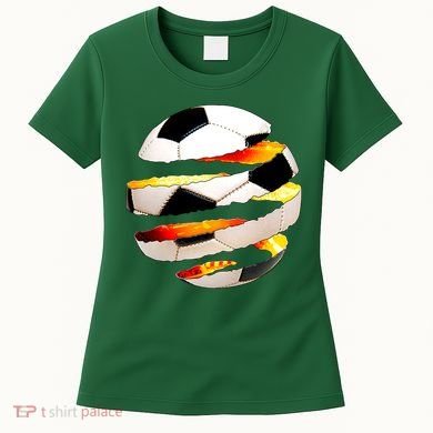 Soccer Ball Tear Women's T-Shirt