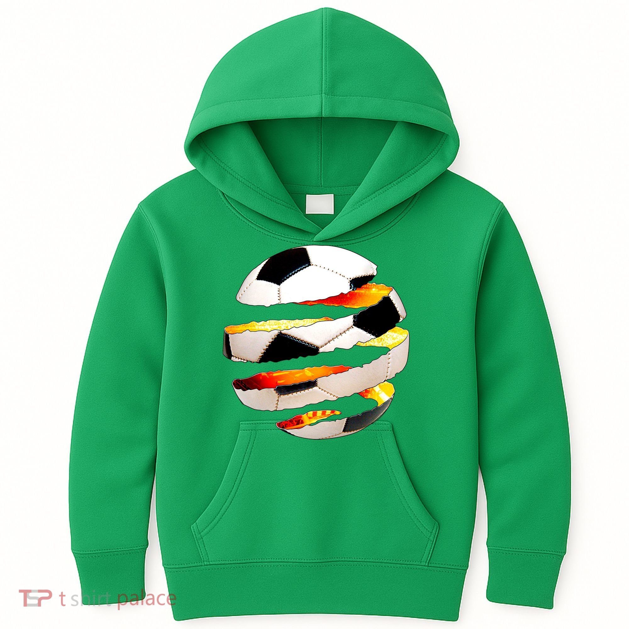 Soccer Ball Tear Kids Hoodie