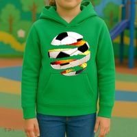 Soccer Ball Tear Kids Hoodie thumb 3