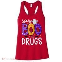 Say Boo To Drugs Funny Halloween Red Ribbon Week Awareness Women's Tank Top thumb 0