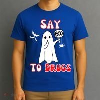 Say Boo To Drugs National Red Ribbon Week Awareness Cool Gift T-Shirt thumb 3