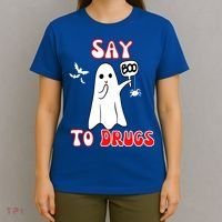 Say Boo To Drugs National Red Ribbon Week Awareness Cool Gift T-Shirt thumb 4