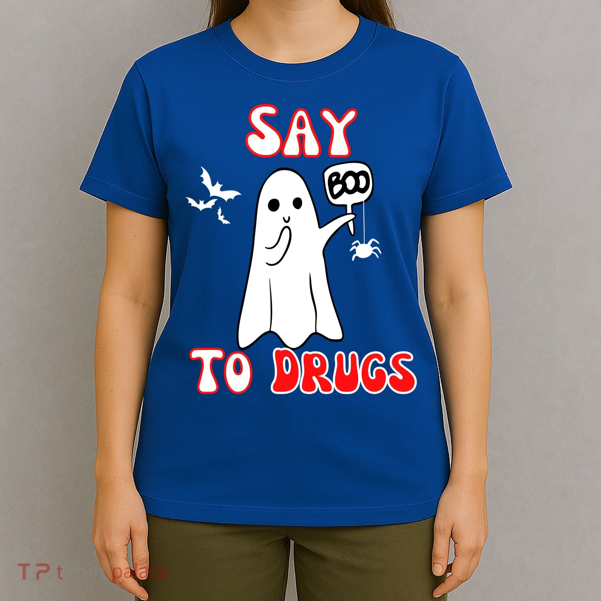 Say Boo To Drugs National Red Ribbon Week Awareness Cool Gift T-Shirt