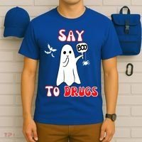 Say Boo To Drugs National Red Ribbon Week Awareness Cool Gift T-Shirt thumb 6