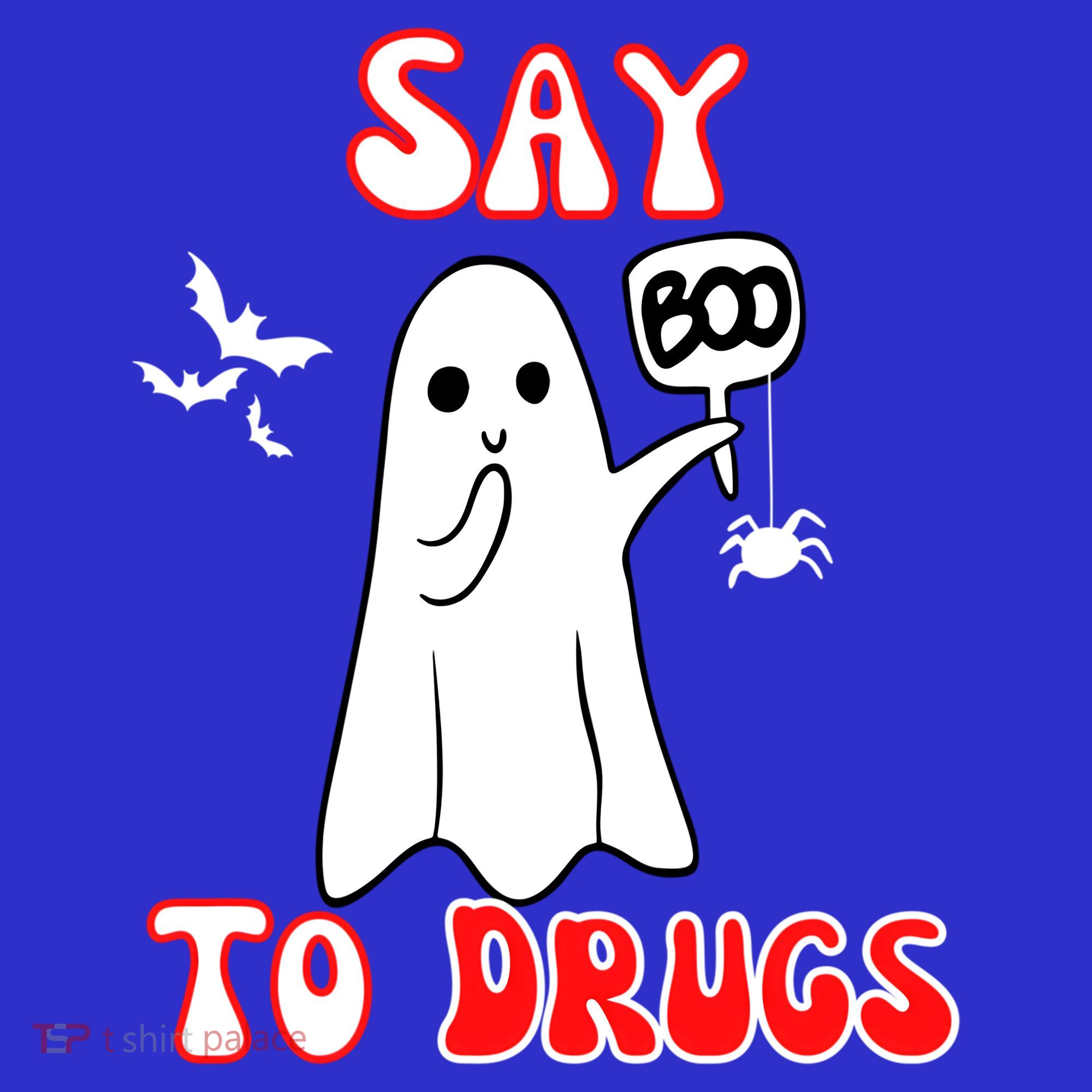 Say Boo To Drugs National Red Ribbon Week Awareness Cool Gift T-Shirt
