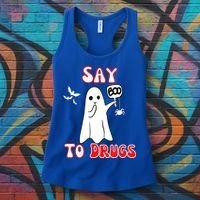 Say Boo To Drugs National Red Ribbon Week Awareness Cool Gift Women's Tank Top thumb 3