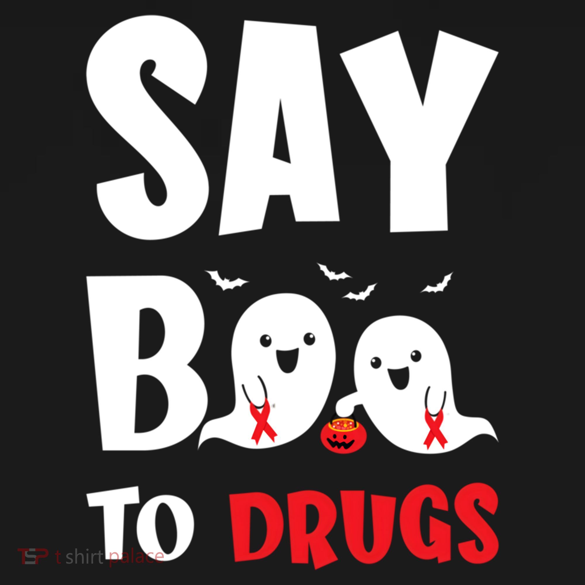 Say Boo To Drugs Red Ribbon Week Awareness Cool Gift Bucket Hat
