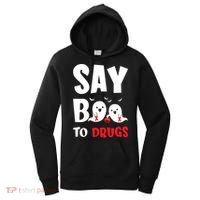 Say Boo To Drugs Red Ribbon Week Awareness Cool Gift Women's Hoodie thumb 0