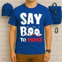 Say Boo To Drugs Red Ribbon Week Awareness Cool Gift T-Shirt thumb 6