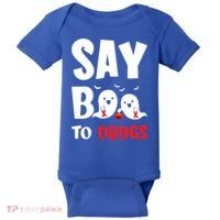 Say Boo To Drugs Red Ribbon Week Awareness Cool Gift Baby Bodysuit thumb 0