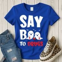 Say Boo To Drugs Red Ribbon Week Awareness Cool Gift Women's T-Shirt thumb 3