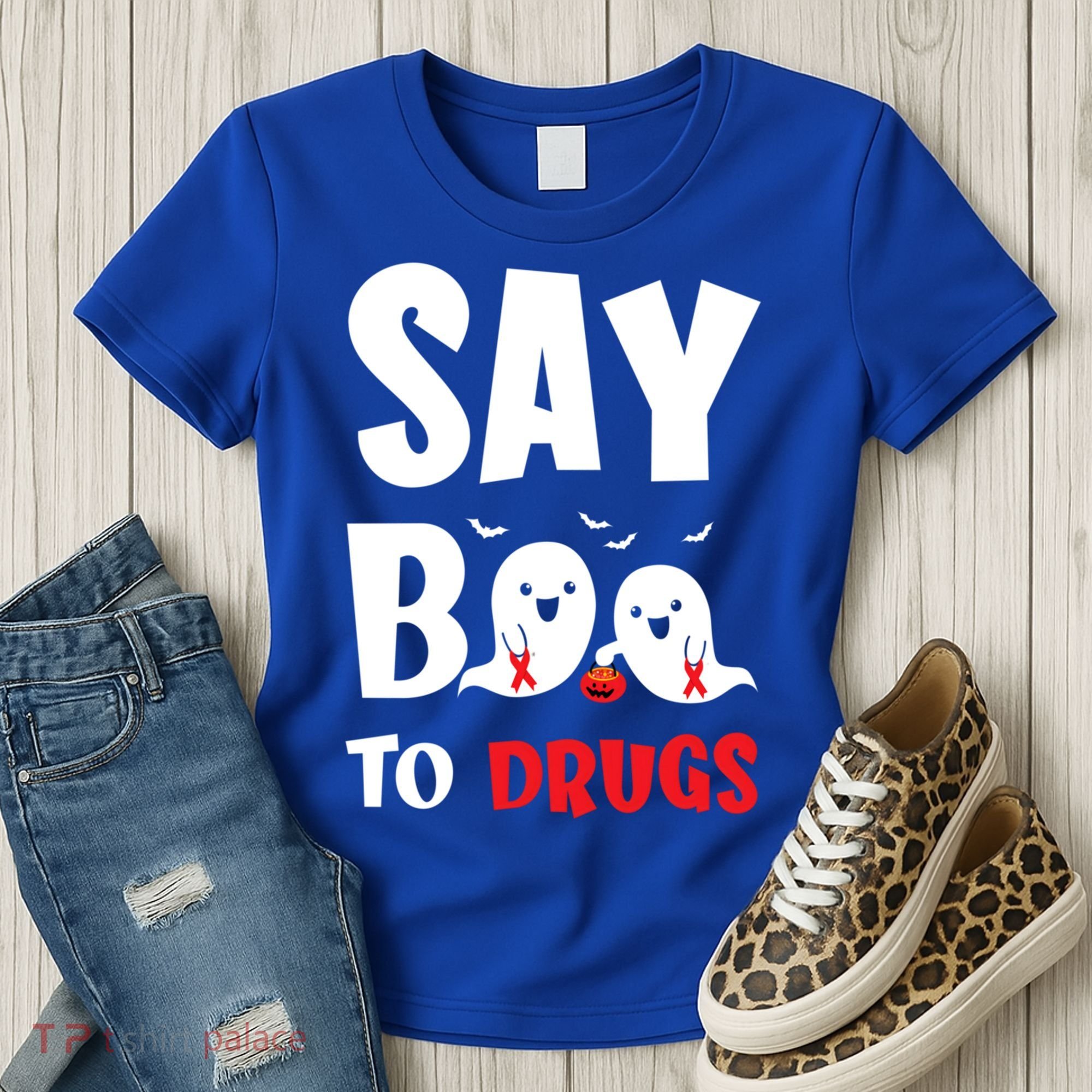 Say Boo To Drugs Red Ribbon Week Awareness Cool Gift Women's T-Shirt