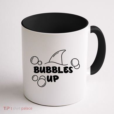 Shark Bubbles Up Coffee Mug back