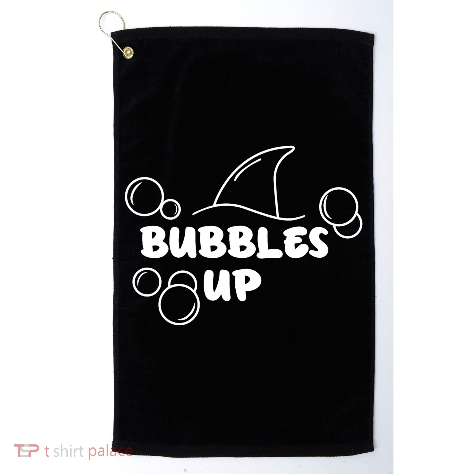 Shark Bubbles Up Golf Towel