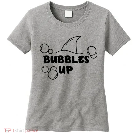 Shark Bubbles Up Women's T-Shirt in the selected color