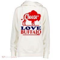 Strong Buffalo USA Pray For Buffalo Womens Funnel Neck Pullover Hood thumb 0