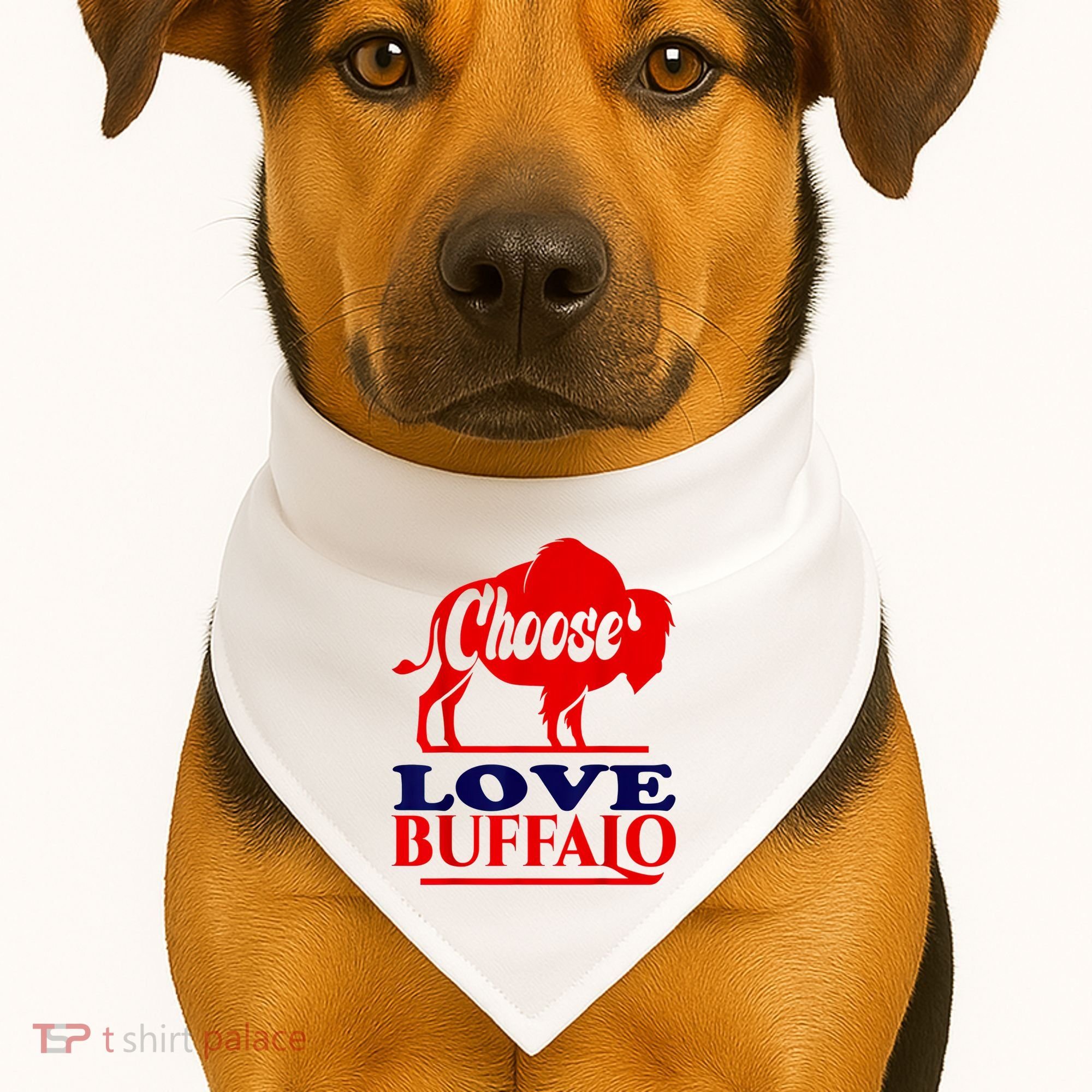 Strong Buffalo USA Pray For Buffalo USA-Made Doggie Bandana