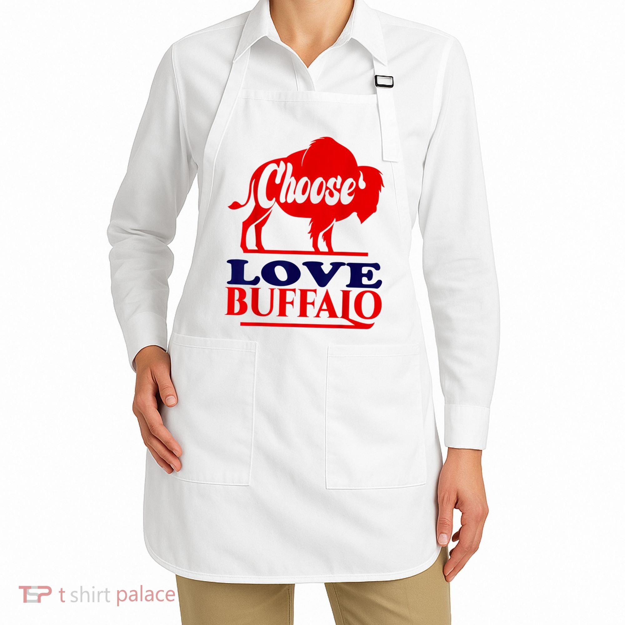 Strong Buffalo USA Pray For Buffalo Apron