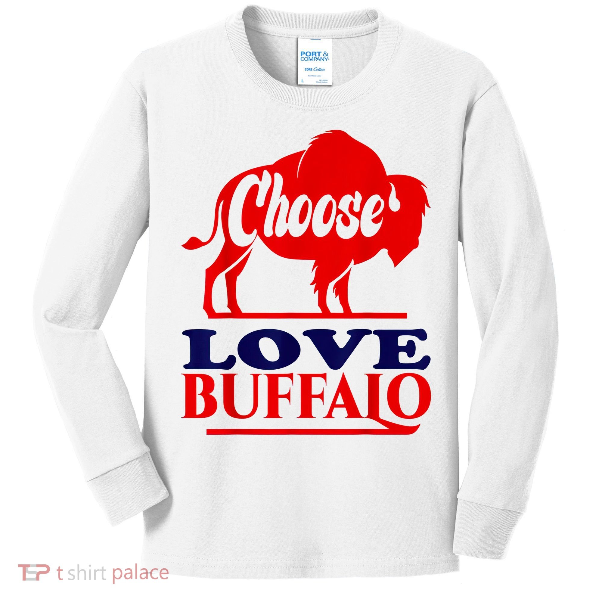 Strong Buffalo USA Pray For Buffalo Kids Long Sleeve Shirt