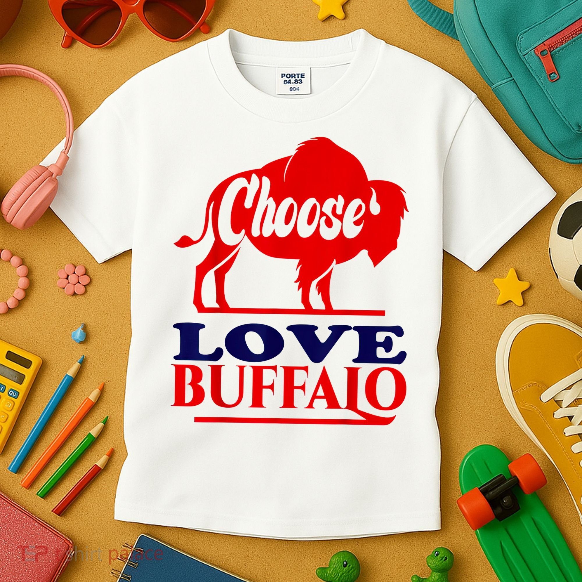 Strong Buffalo USA Pray For Buffalo Kids T-Shirt