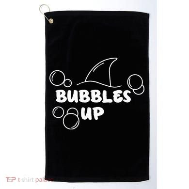Shark Bubbles Up Golf Towel