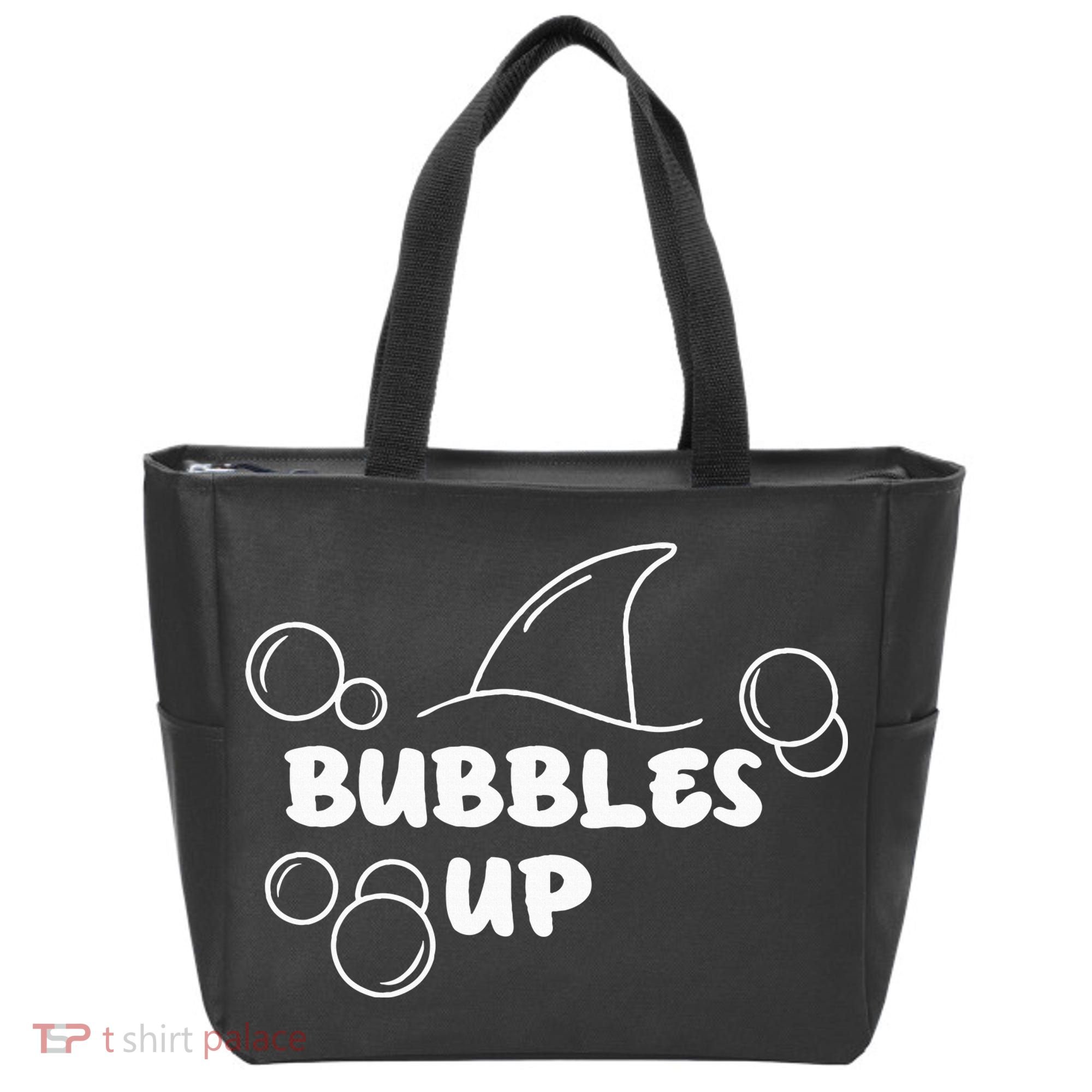 Shark Bubbles Up Tote Bag