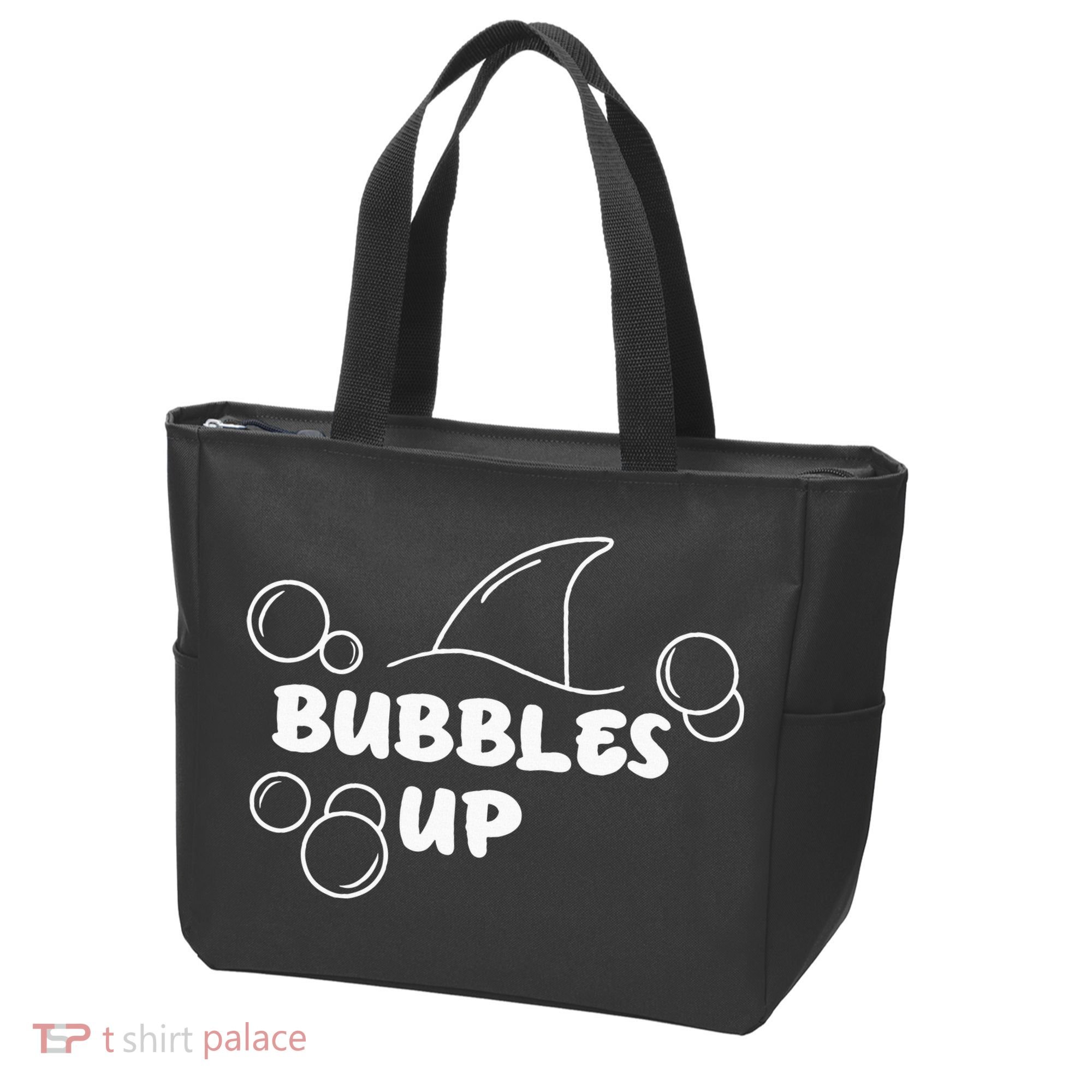 Shark Bubbles Up Tote Bag