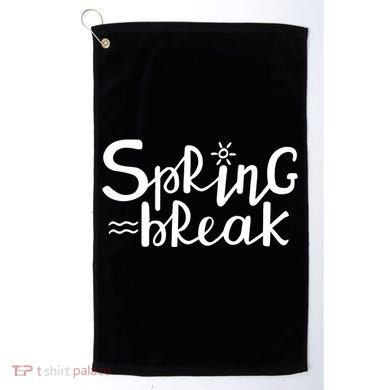 Spring Break Vacation Gift Golf Towel