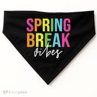 Spring Break Vibes USA-Made Doggie Bandana thumb 0