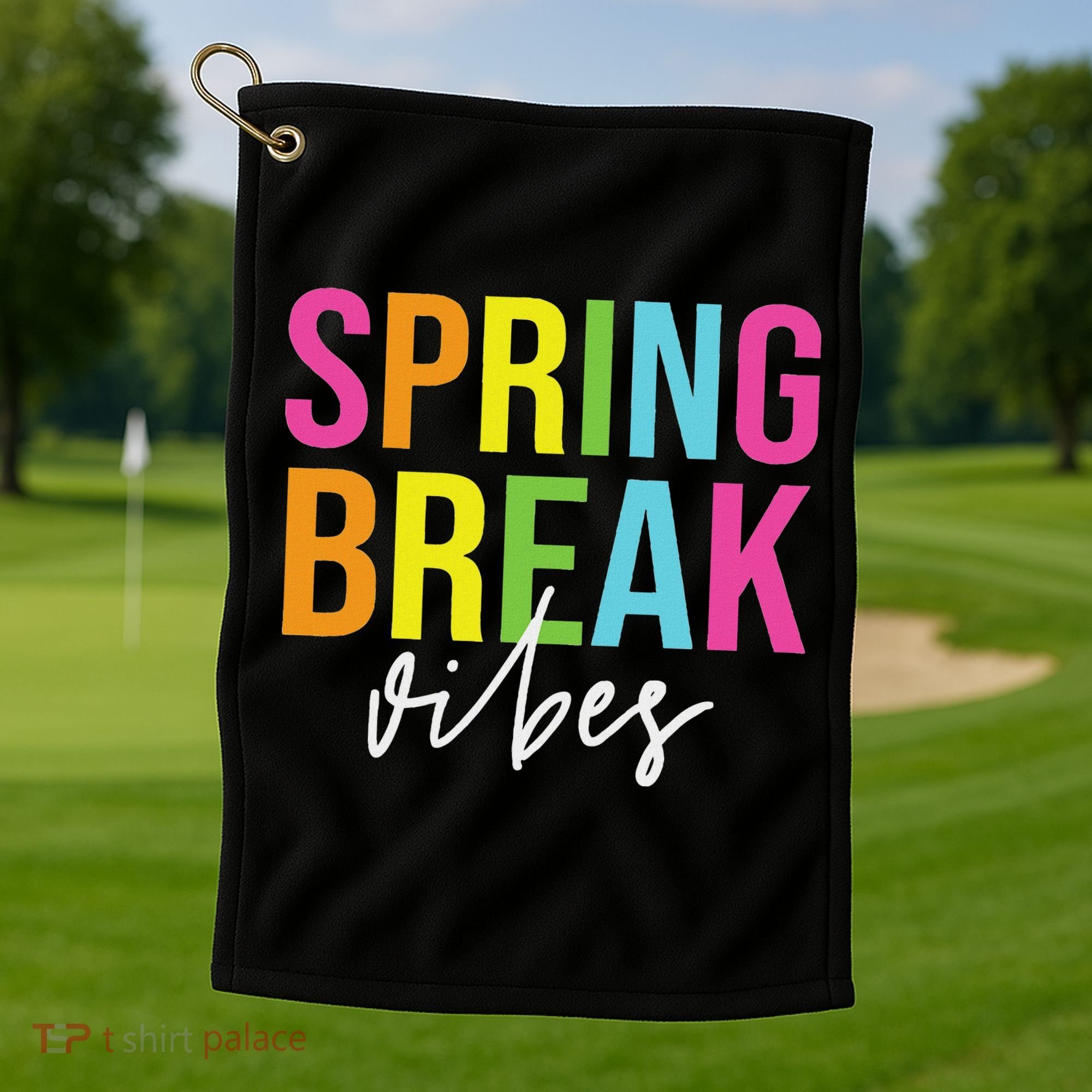 Spring Break Vibes Golf Towel