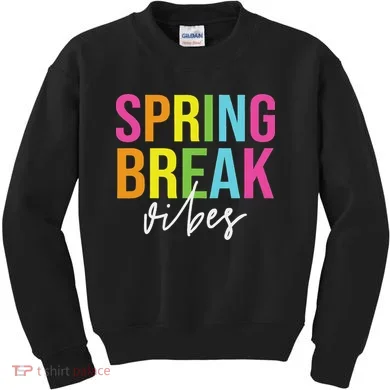 Spring Break Vibes Kids Sweatshirt