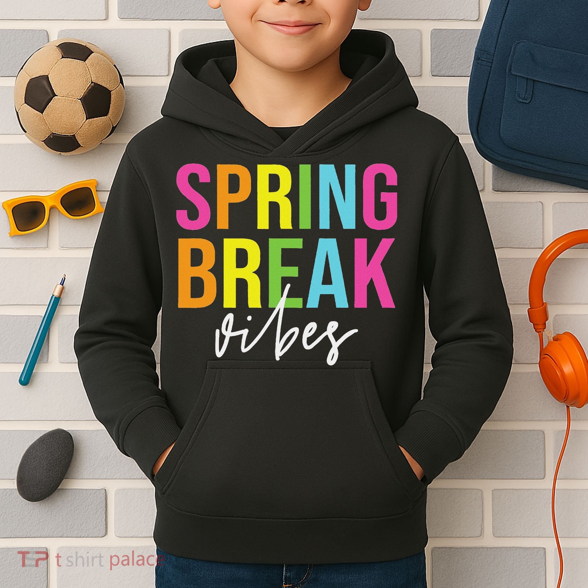 Spring Break Vibes Kids Hoodie